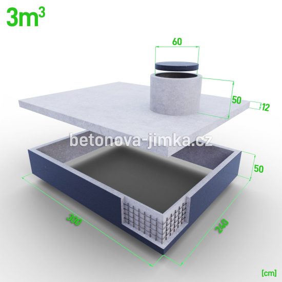Jímka bez dna 3m3