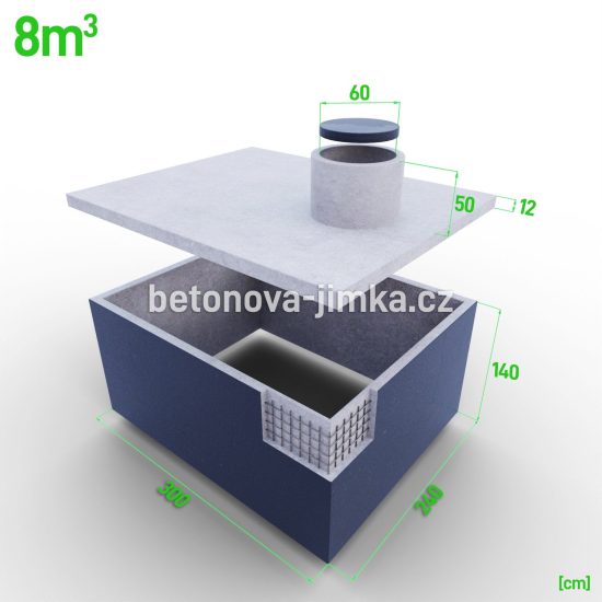Jímka bez dna 8m3