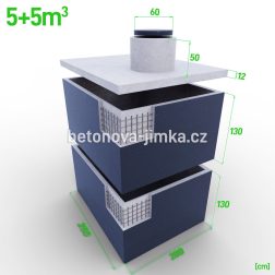 Jímka skládaná na sebe 5+5m3