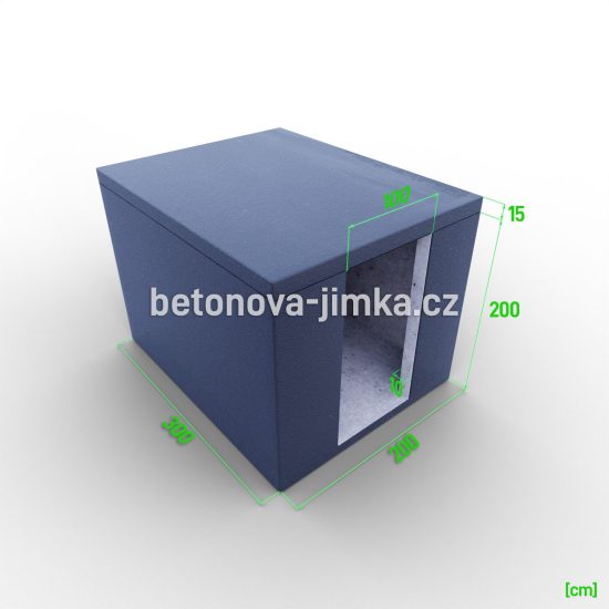 Sklep s bočním vchodem - 300x200x200